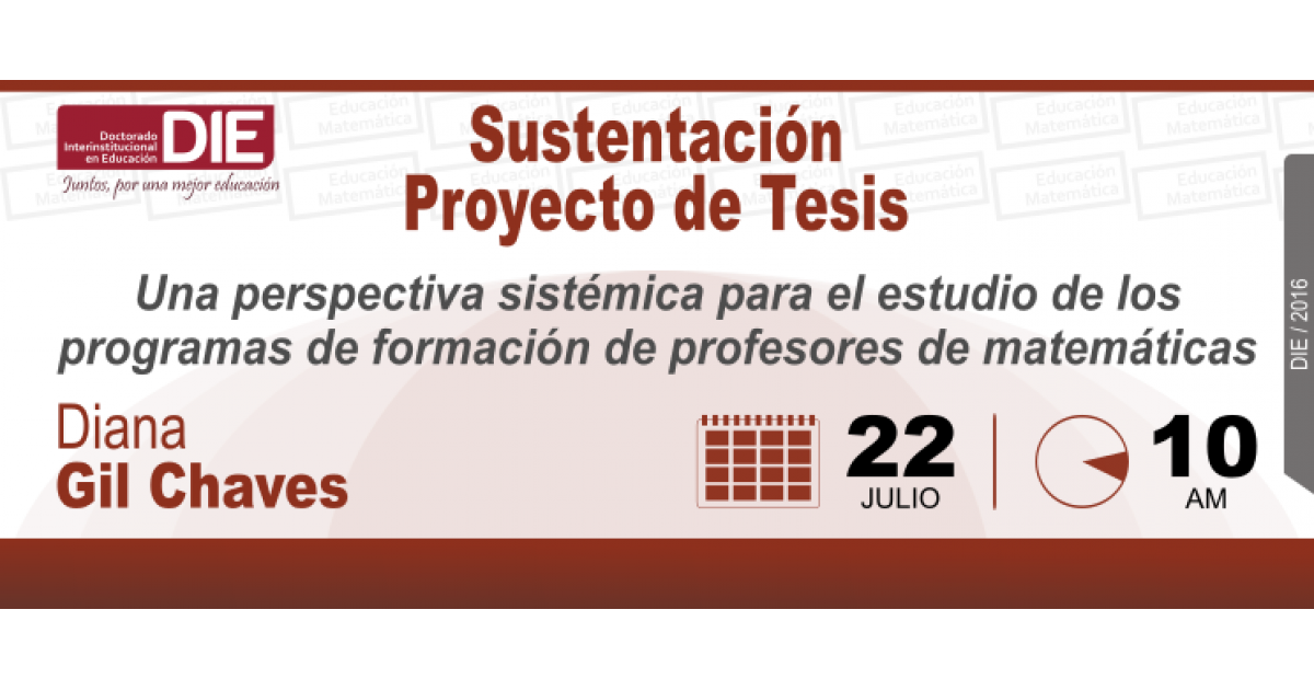 Sustentación Proyecto de Tesis Doctoranda Diana Gil Chaves UD