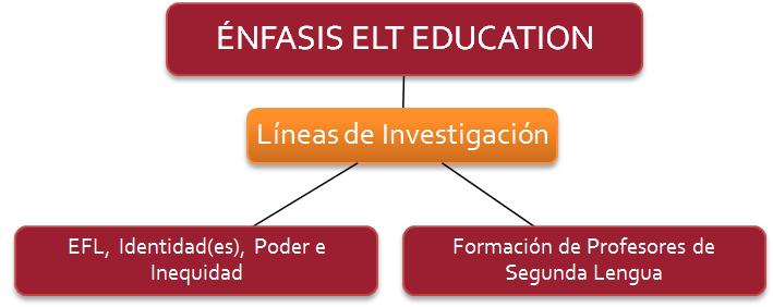 Gráfica del nuevo énfasis del DIE y sus líneas de investigación