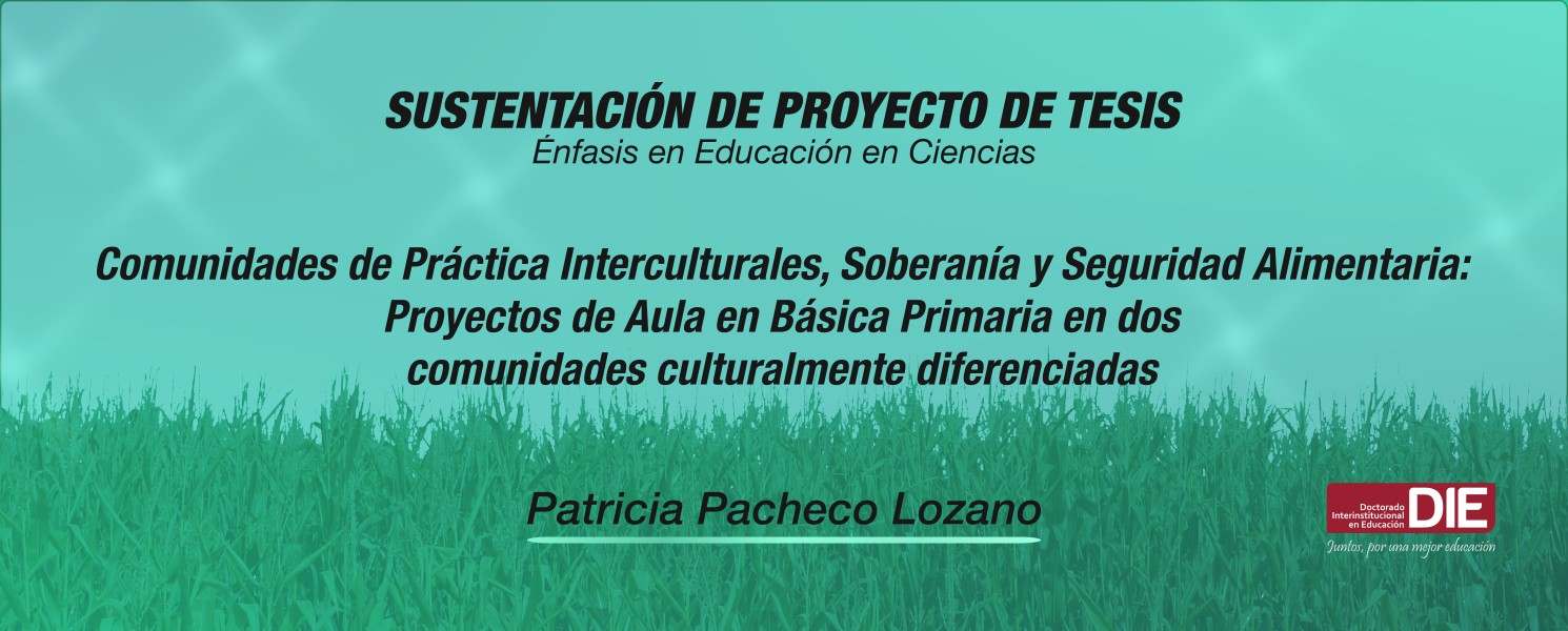 Sustentación pública del Proyecto de Tesis de Clara Patricia Pacheco Lozano