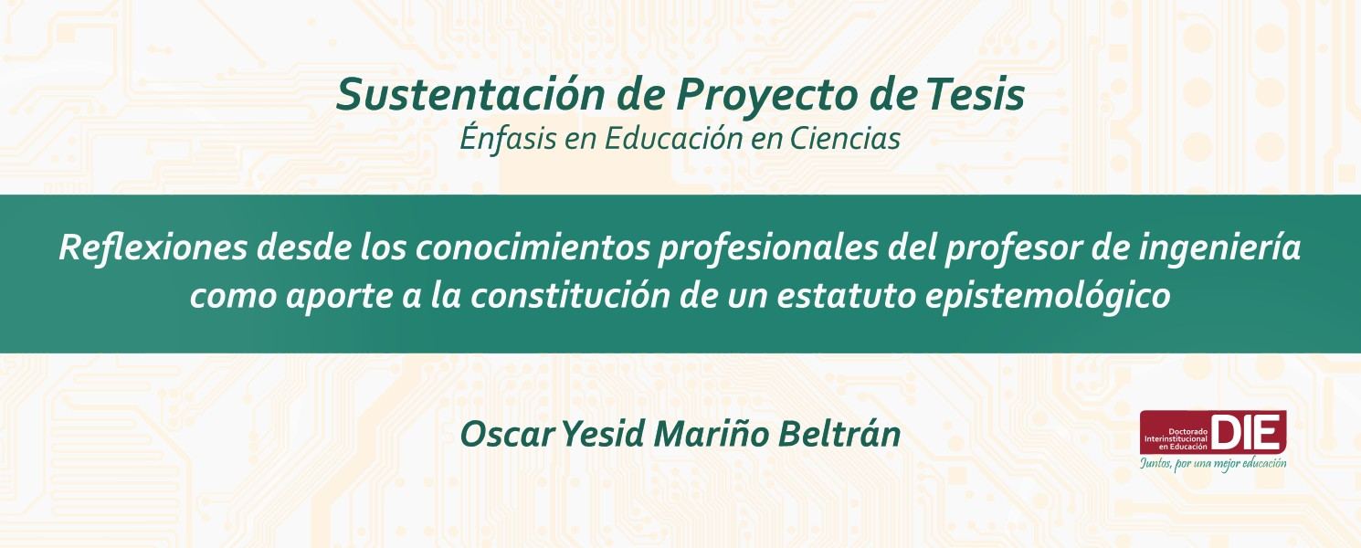 Sustentación pública del Proyecto de Tesis de Oscar Yesid Mariño Beltrán