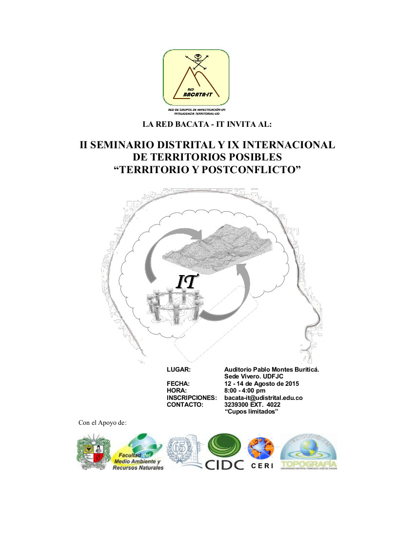 Afiche del evento organizado por la red BACATA-IT