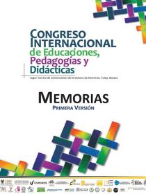 Portada de las memorias del Congreso Internacional de Educaciones, Pedagógicas y Didácticas