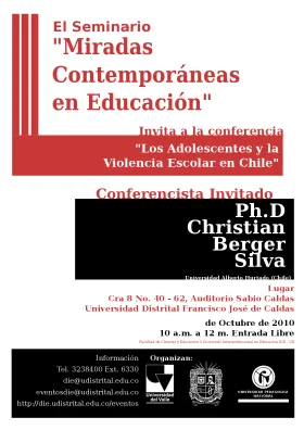 afiche de Los Adolescentes y la violencia escolar en Chile