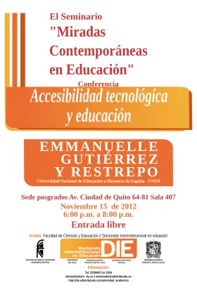 afiche de Accesibilidad Tecnológica y Educación - banner