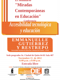 afiche de Accesibilidad Tecnológica y Educación - banner
