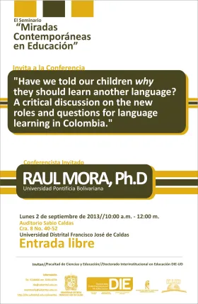 afiche de Have we told our children why they should learn another language?