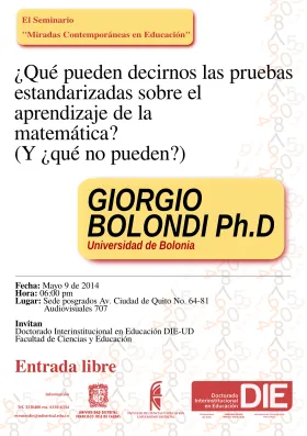afiche de ¿Qué pueden decirnos las pruebas estandarizadas sobre el aprendizaje de la matemática? (Y ¿qué no pueden?)