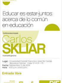 afiche de Educar es Estar-Juntos: Acerca de lo Común en Educación