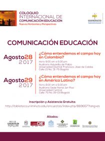 Afiche del Coloquio Internacional en Comunicación Educación