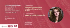 Lección inaugural del Doctorado Interinstitucional en Educación, cohorte 2024-3
