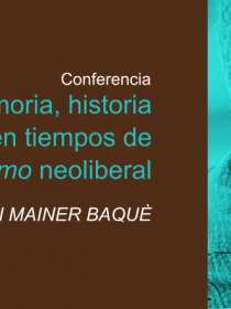 Banner de la conferencia de Juan Mainer Baquè DIE-UD