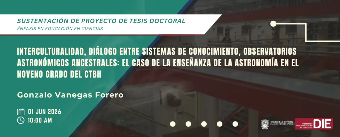 Sustentación del Proyecto de Tesis de Gonzalo Vanegas Forero