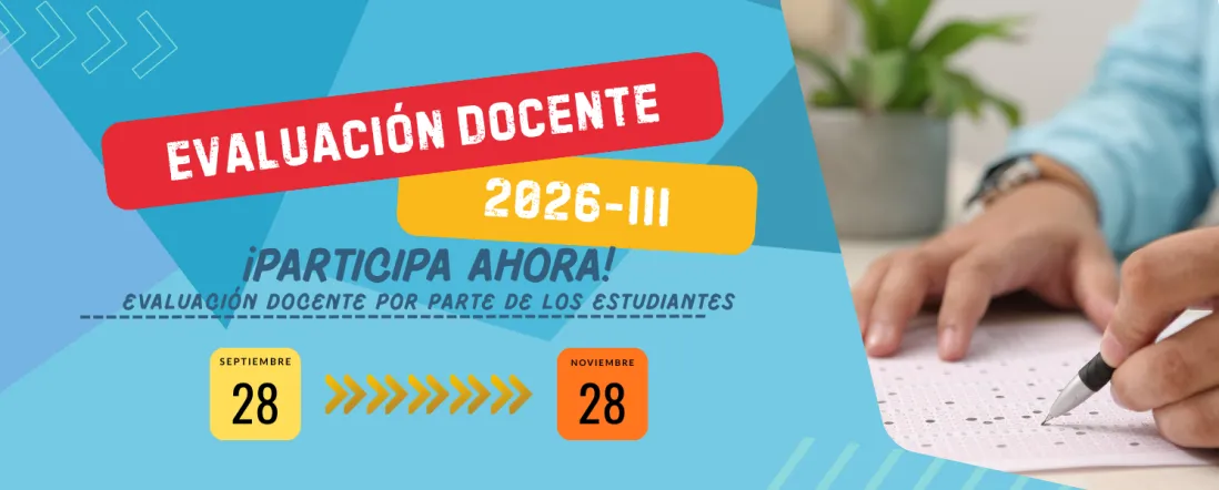 Proceso de Evaluación Docente Programas Académicos de Posgrado, 2026-3
