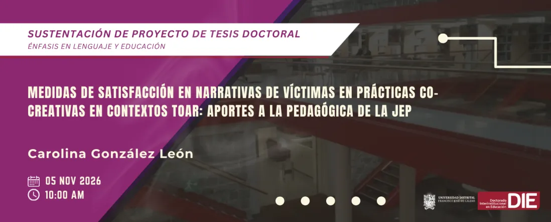Sustentación del Proyecto de Tesis de Carolina González León