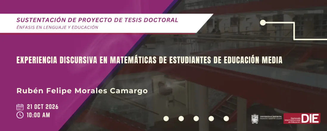 Sustentación del Proyecto de Tesis de Rubén Felipe Morales Camargo