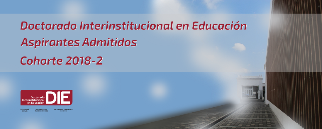 Banner por la publicación de los admitidos cohorte 2018-2