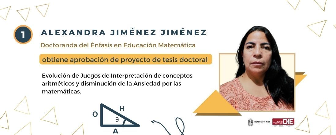Alexandra Jiménez Jiménez obtiene aprobación del su proyecto de tesis doctoral