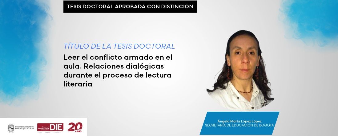 Ángela María López López recibe distinción por su Tesis Doctoral sobre el conflicto armado en el aula