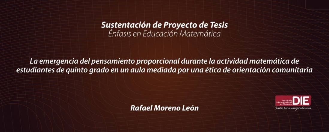 Sustentación pública del Proyecto de Tesis de Rafael Moreno León