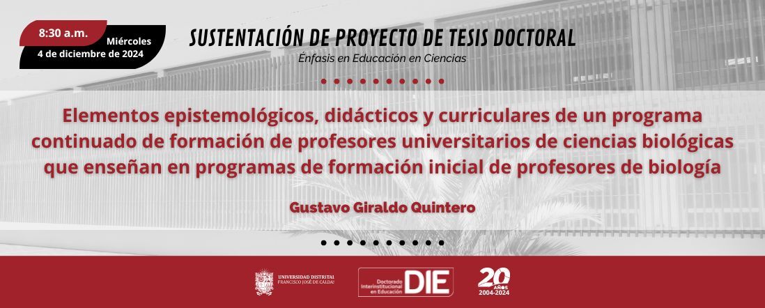 Sustentación del Proyecto de Tesis de Gustavo Giraldo Quintero