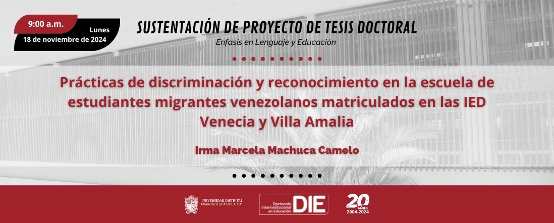 Sustentación del Proyecto de Tesis de Irma Marcela Machuca Camelo