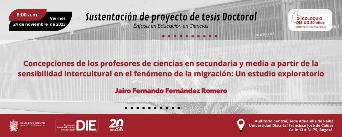 Sustentación del Proyecto de Tesis de Jairo Fernando Fernández Romero