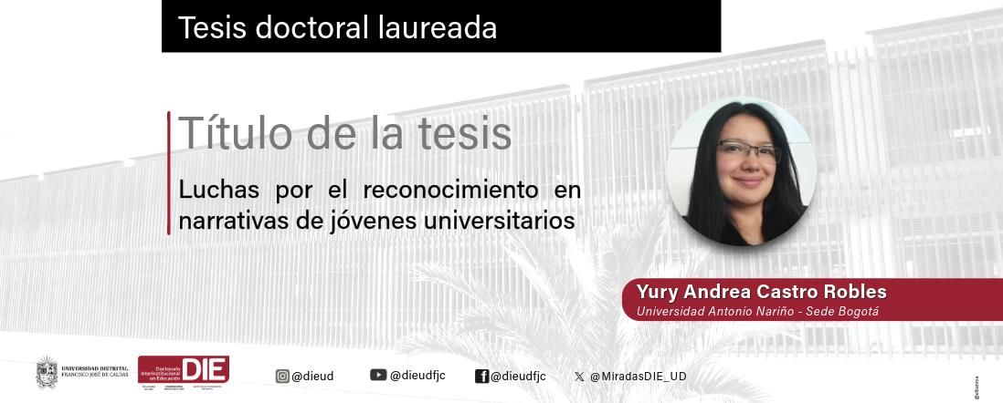 Yury Andrea Castro Robles Recibe Calificación de Tesis Laureada