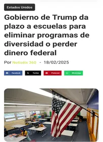 Gobierno Trump contra programas de diversidad en escuelas