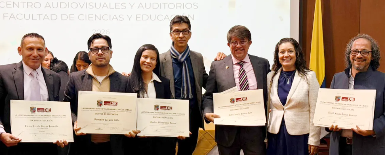 Cinco nuevos doctores fortalecen la comunidad académica del DIE-UD
