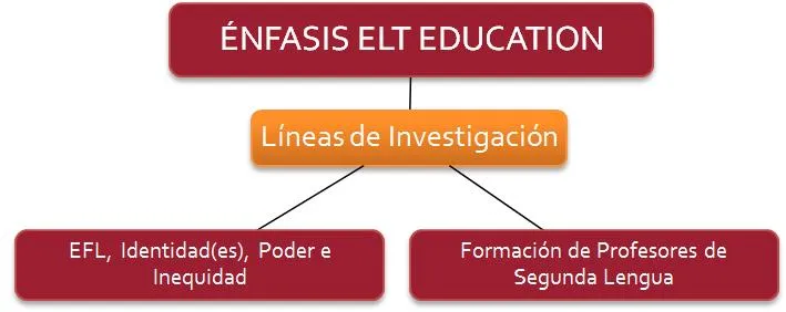 Gráfica del nuevo énfasis del DIE y sus líneas de investigación