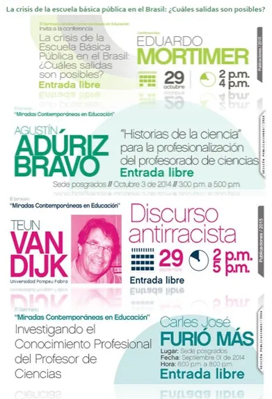 Muestra con los invitados mas representativos del DIE