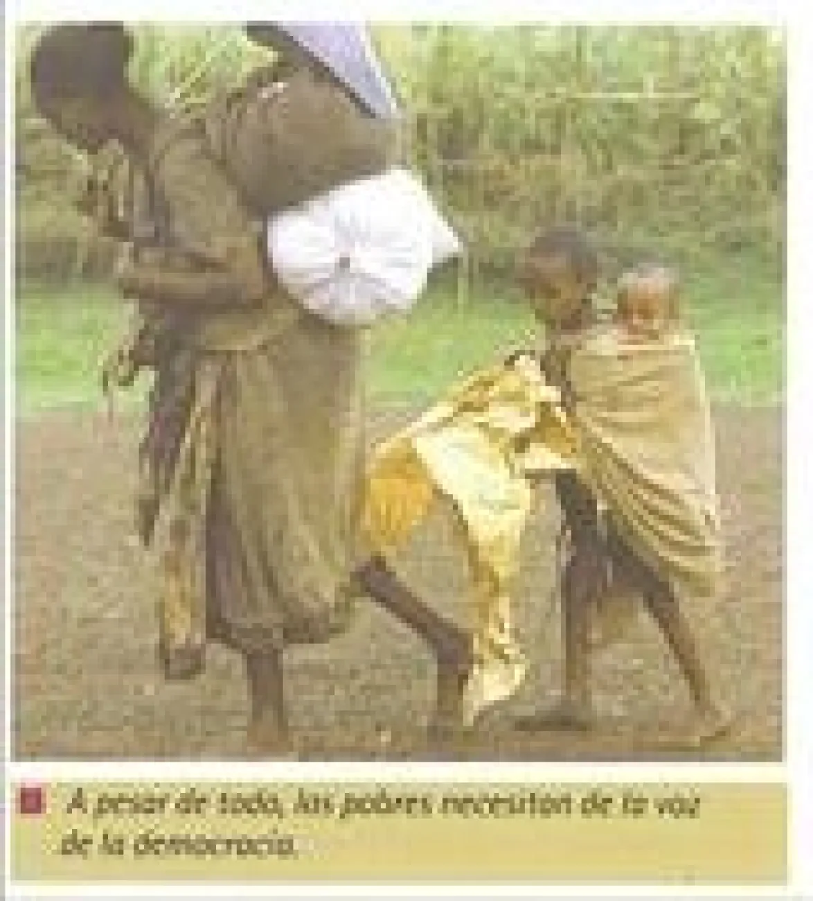 Foto de afrodescendientes en situación de pobreza