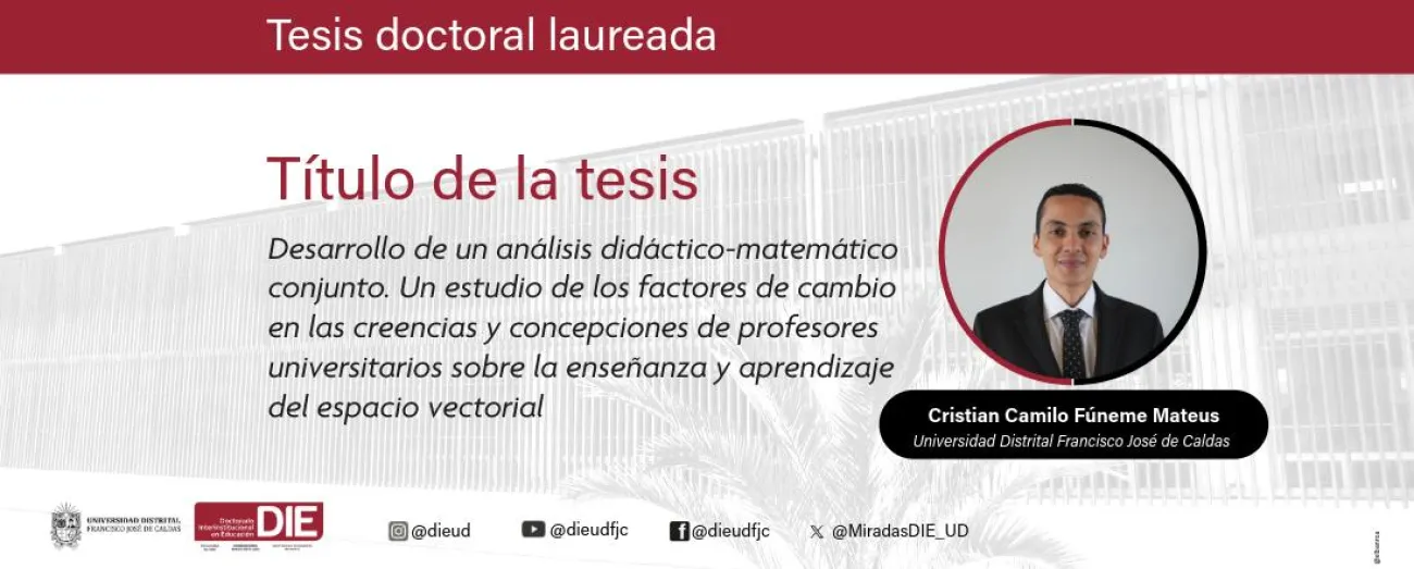 Enseñar el espacio vectorial hoy: la propuesta doctoral que abre debate