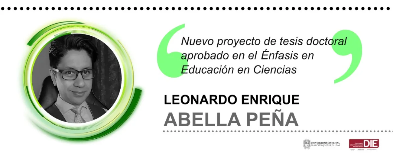 Nuevo proyecto de tesis doctoral en el Énfasis en Educación en Ciencias