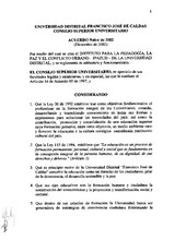 Acuerdo 014-2002 del Consejo Superior Universitario