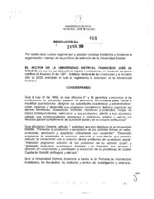 Resolución de rectoría No. 668 de 2008
