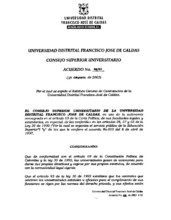 Acuerdo 008-2003 del Consejo Superior Universitario